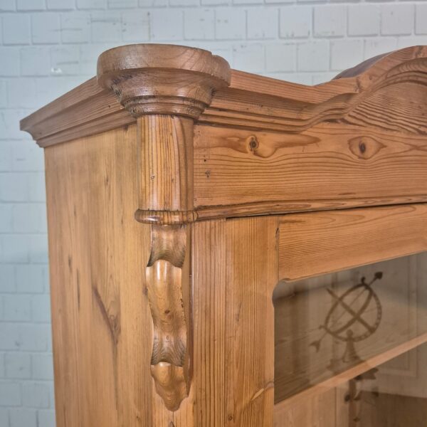 Display Case Louis Philippe 1860 Pine - Image 4
