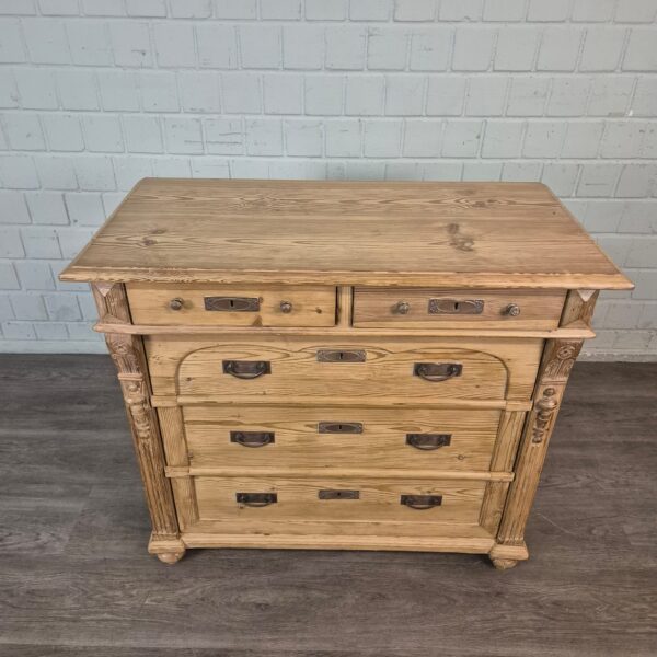 Chest of Drawers Jugendstil 1890 Pine - Image 2