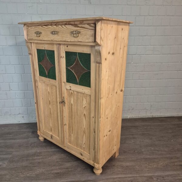 Vertiko Jugendstil 1900 Pine - Image 3