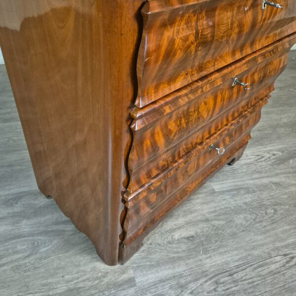 Chest of Drawers Biedermeier 1840 Mahogany - Image 5