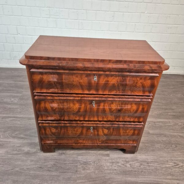 Chest of Drawers Biedermeier 1840 Mahogany - Image 3