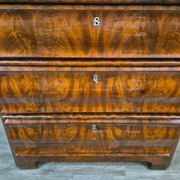 Chest of Drawers Biedermeier 1840 Mahogany - Image 8