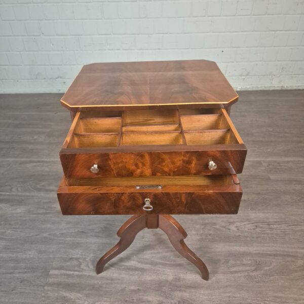Sewing Table Biedermeier 1830 Mahogany - Image 8