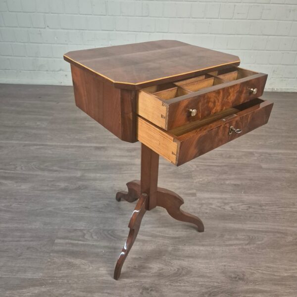 Sewing Table Biedermeier 1830 Mahogany - Image 6