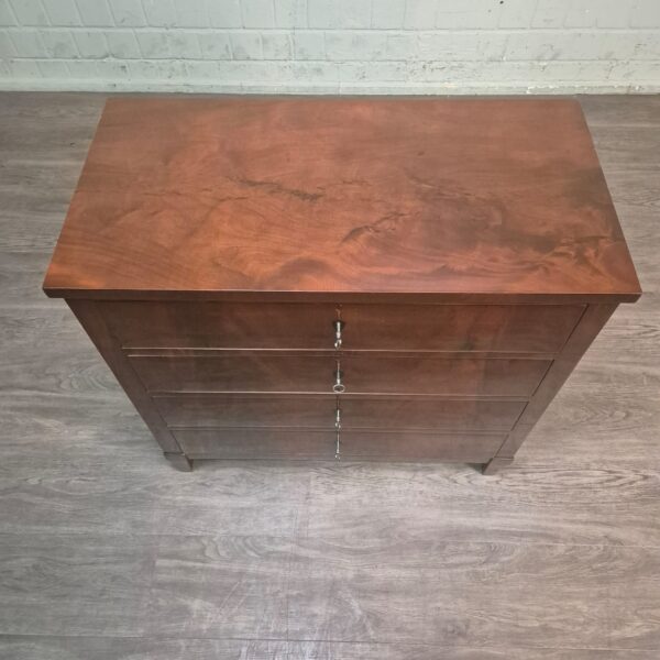 Chest of Drawers Biedermeier 1850 Mahogany - Image 4