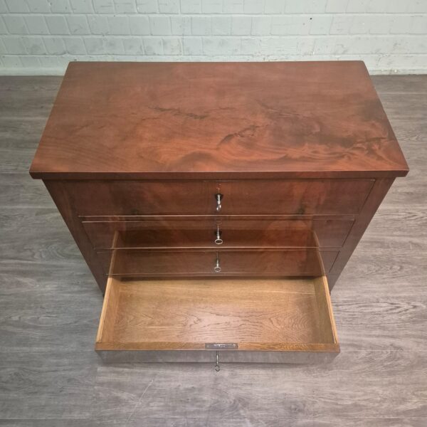 Chest of Drawers Biedermeier 1850 Mahogany - Image 8