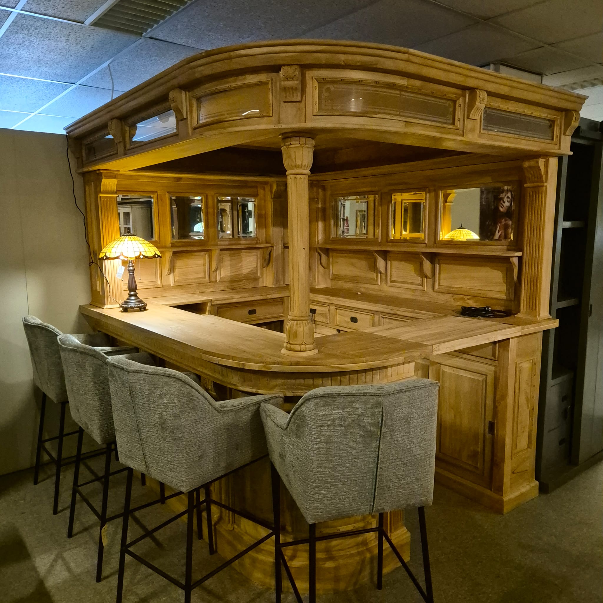 Corner Bar Teak 2,60 m - Image 3