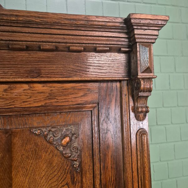 Wardrobe Gründerzeit 1880 Oak - Image 7