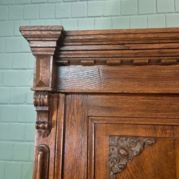 Wardrobe Gründerzeit 1880 Oak - Image 9