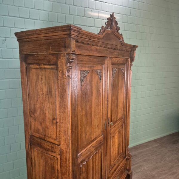 Wardrobe Gründerzeit 1880 Oak - Image 4