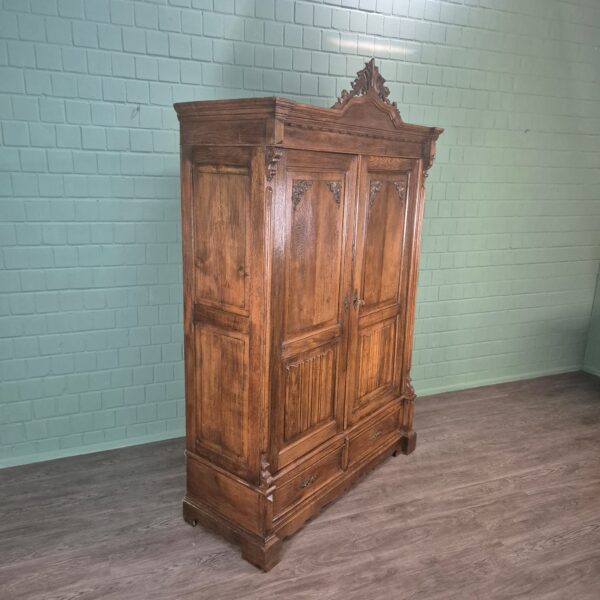Wardrobe Gründerzeit 1880 Oak