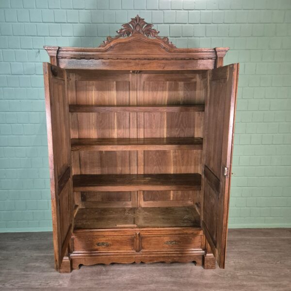 Wardrobe Gründerzeit 1880 Oak - Image 11