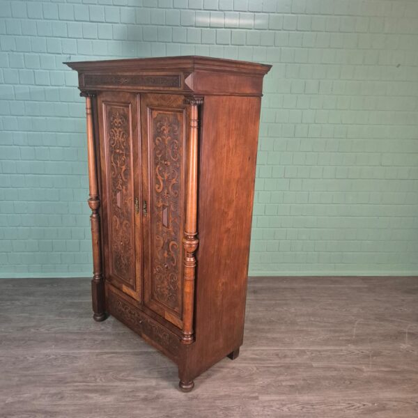 Wardrobe Gründerzeit 1880 Walnut - Image 3