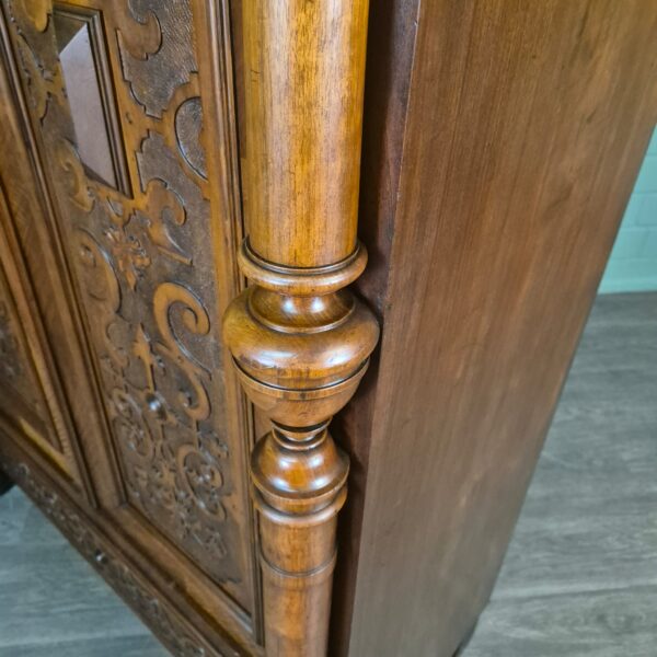 Wardrobe Gründerzeit 1880 Walnut - Image 9