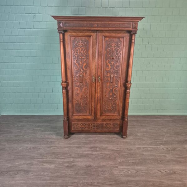 Wardrobe Gründerzeit 1880 Walnut - Image 2