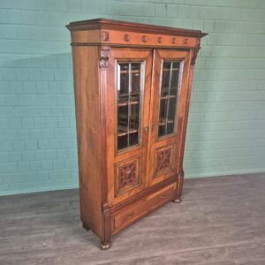 Display Case Jugendstil 1900 Walnut