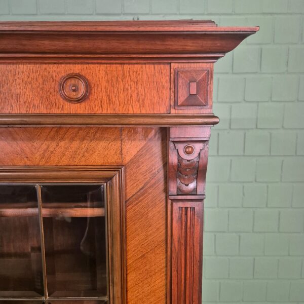 Display Case Jugendstil 1900 Walnut - Image 8