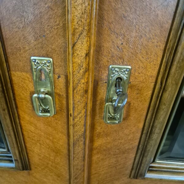 Display Case Jugendstil 1900 Walnut - Image 6
