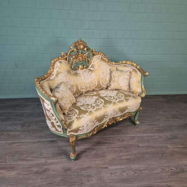 Sofa Gold-Cream Baroque Style 1.50 m