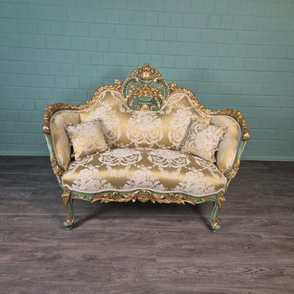 Sofa Gold-Cream Baroque Style 1.50 m - Image 2
