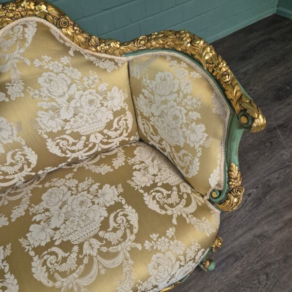 Sofa Gold-Cream Baroque Style 1.50 m - Image 9