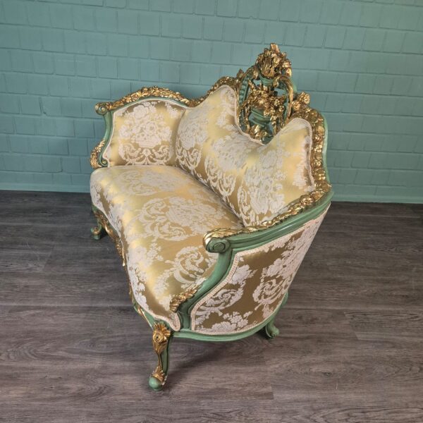 Sofa Gold-Cream Baroque Style 1.50 m - Image 6