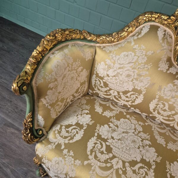 Sofa Gold-Cream Baroque Style 1.50 m - Image 7