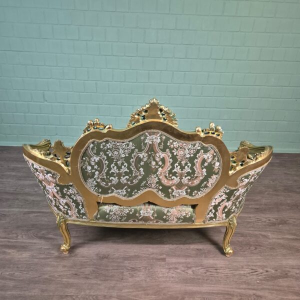 Sofa Gold-Green Baroque Style 1.50 m - Image 8