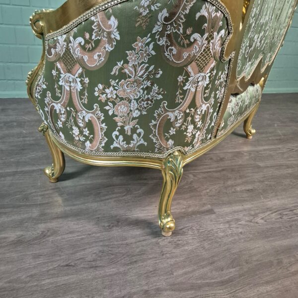 Sofa Gold-Green Baroque Style 1.50 m - Image 6