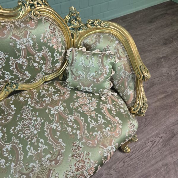 Sofa Gold-Green Baroque Style 1.50 m - Image 18