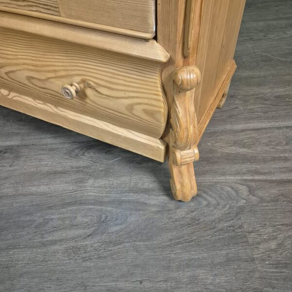 Display Case Louis Philippe 1860 Pine - Image 4