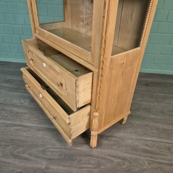 Display Case Louis Philippe 1860 Pine - Image 10