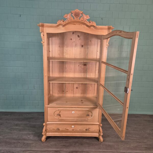 Display Case Louis Philippe 1860 Pine - Image 7