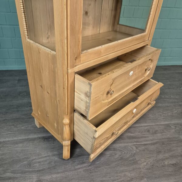 Display Case Louis Philippe 1860 Pine - Image 14