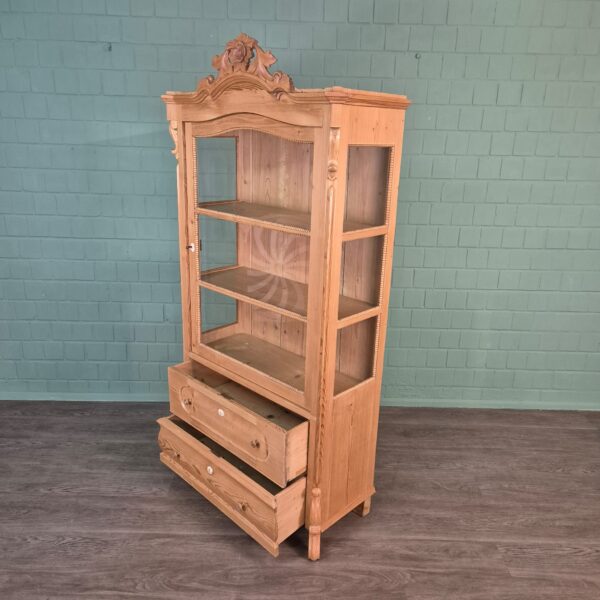 Display Case Louis Philippe 1860 Pine - Image 9