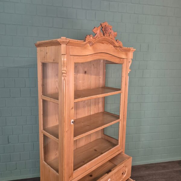 Display Case Louis Philippe 1860 Pine - Image 15