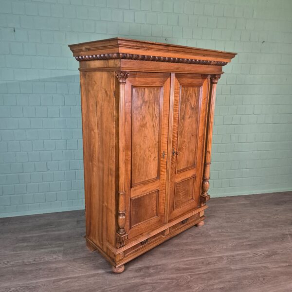 Wardrobe Gründerzeit 1880 Walnut