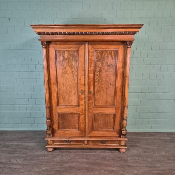 Wardrobe Gründerzeit 1880 Walnut - Image 2