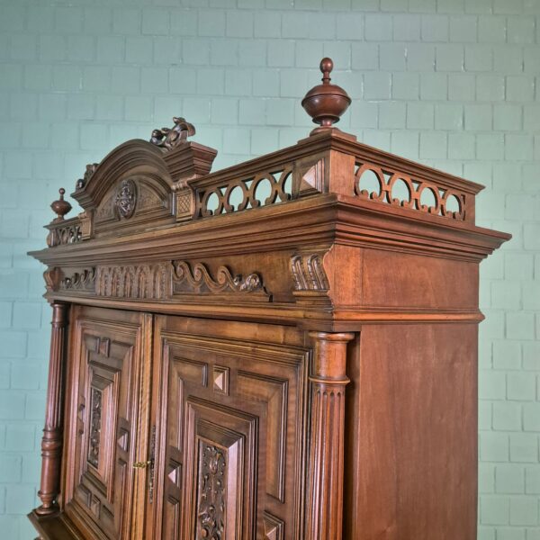 Cabinet Gründerzeit 1880 Walnut - Image 6