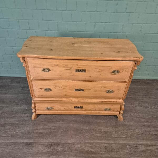Chest of Drawers Louis Philippe 1860 Pine - Image 2