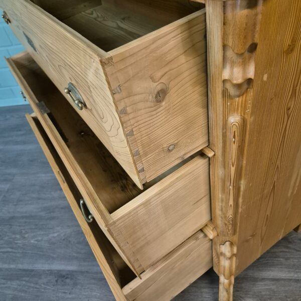 Chest of Drawers Louis Philippe 1860 Pine - Image 8