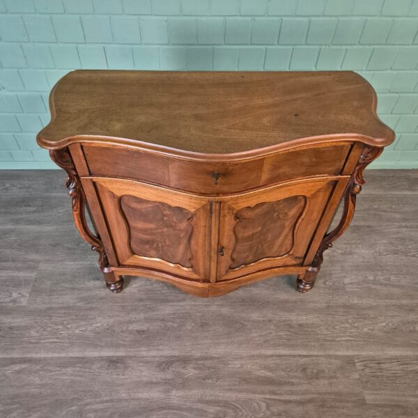 Penant cabinet Biedermeier 1850 Mahogany - Image 3