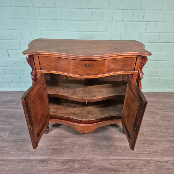 Penant cabinet Biedermeier 1850 Mahogany - Image 11