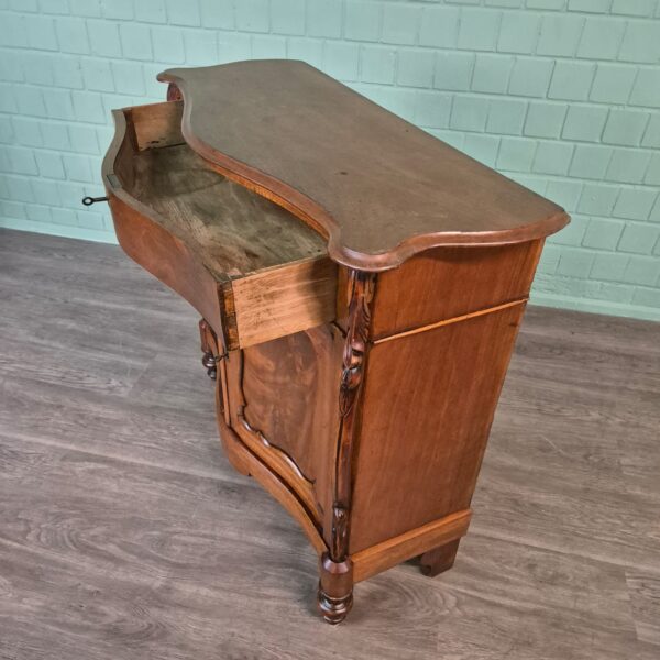 Penant cabinet Biedermeier 1850 Mahogany - Image 10