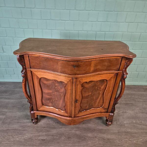 Penant cabinet Biedermeier 1850 Mahogany - Image 2