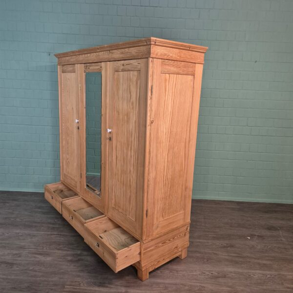 Wardrobe Jugendstil 1900 Pine - Image 14