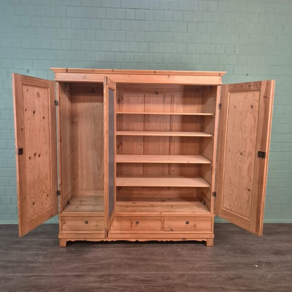 Wardrobe Jugendstil 1900 Pine - Image 9