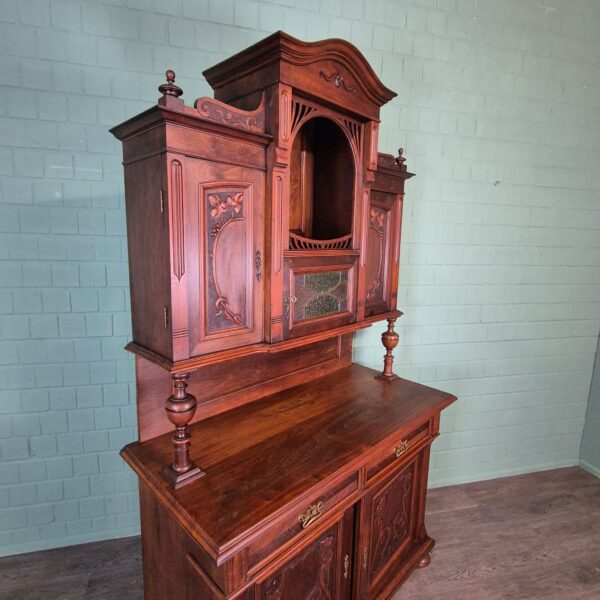 Cabinet Jugendstil 1910 Walnut - Image 12