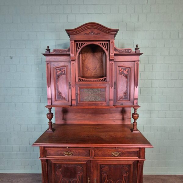Cabinet Jugendstil 1910 Walnut - Image 5