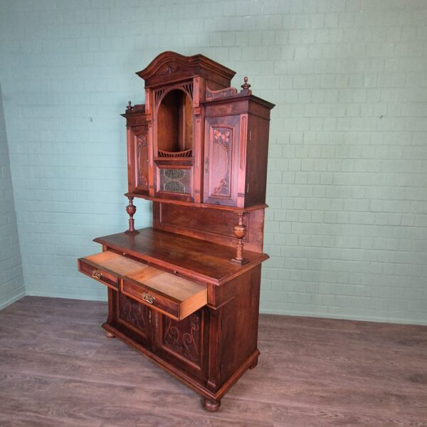 Cabinet Jugendstil 1910 Walnut - Image 19